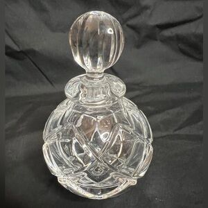 Mikasa Crystal 5” Perfume Bottle Decanter Unmarked